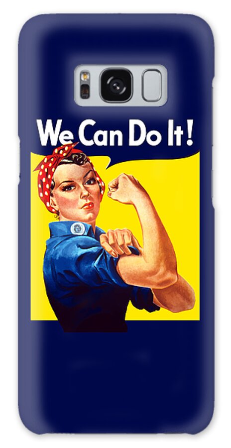Rosie The Riveter Galaxy Case featuring the painting Rosie The Rivetor by War Is Hell Store