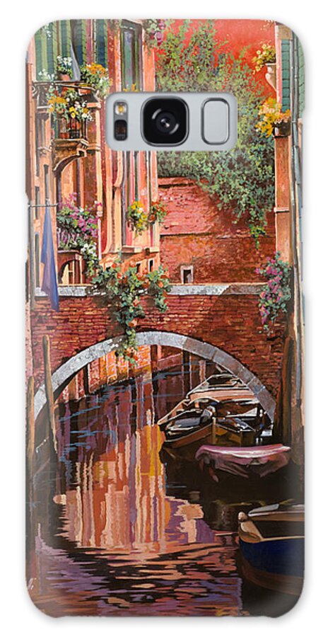 Venice Galaxy Case featuring the painting Un Gran Rosso Veneziano by Guido Borelli