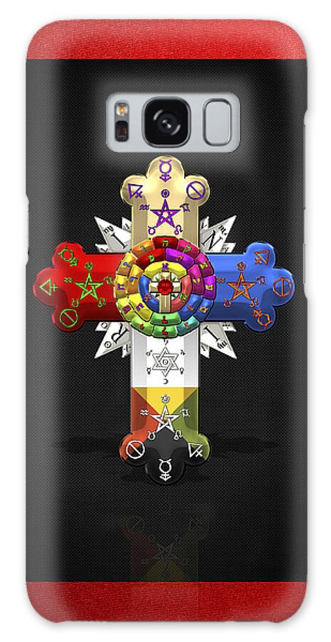 Ancient Brotherhoods Collection By Serge Averbukh Galaxy Case featuring the photograph Rosy Cross - Rose Croix by Serge Averbukh