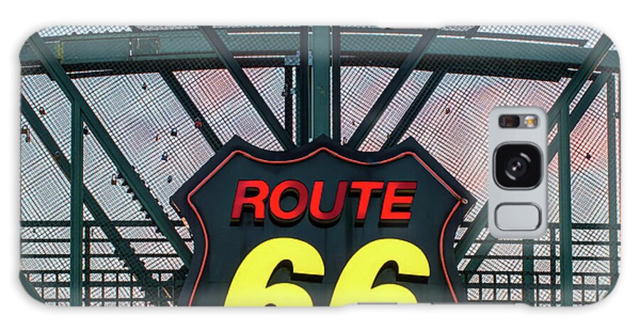 America Galaxy Case featuring the photograph Route 66 Neon Sign - Tulsa Oklahoma by Gregory Ballos
