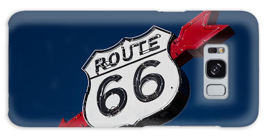 Route 66 Galaxy Case featuring the photograph Route 66 Sign by T Lowry Wilson