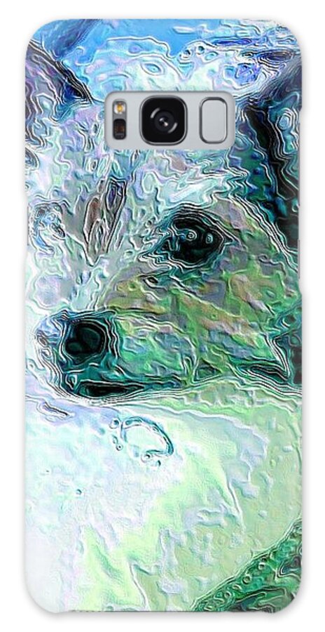 Blue Galaxy S8 Case featuring the painting Roxy by Vickie G Buccini