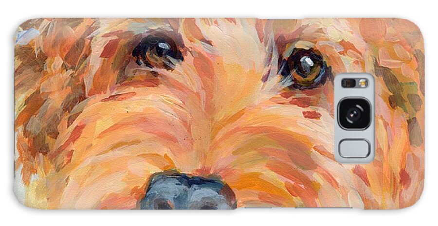 Labradoodle Galaxy Case featuring the painting Ruby by Kimberly Santini