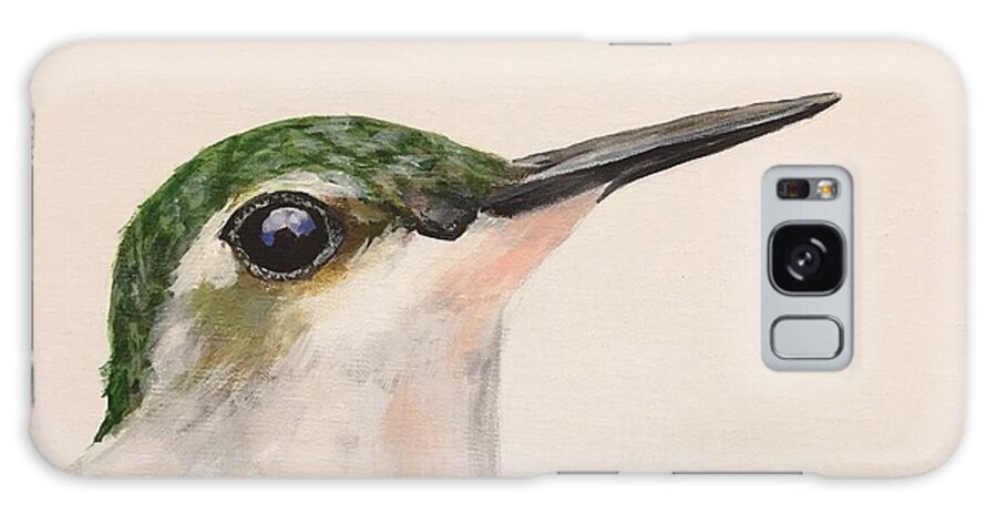 Ruby Throated Humming Bird Galaxy S8 Case featuring the painting Ruby Throated Hummingbird by Pat Dolan