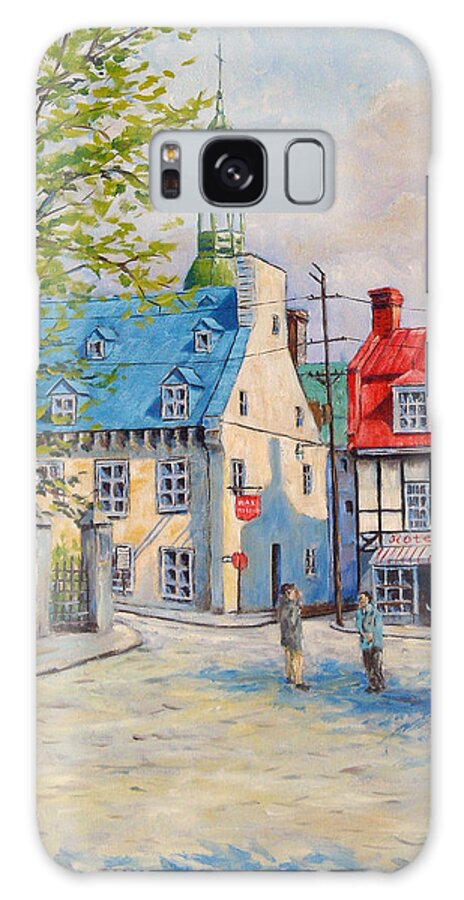 Ste Anne Galaxy Case featuring the painting Rue Ste Anne 1965 by Richard T Pranke