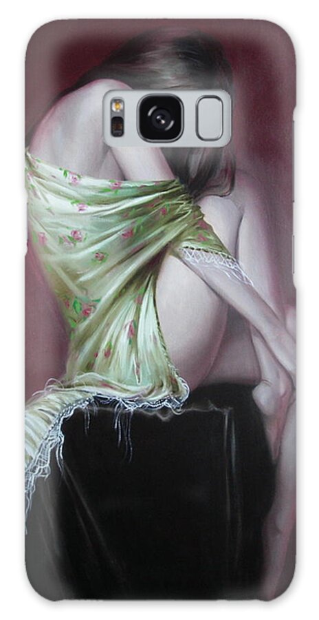 Art Galaxy Case featuring the painting Russian model by Sergey Ignatenko