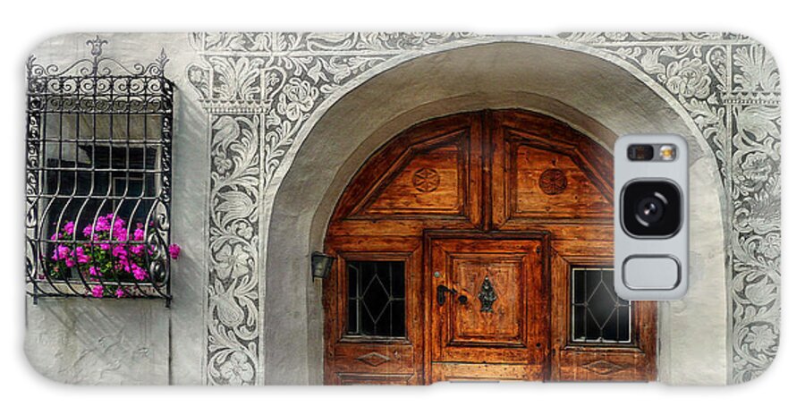 Switzerland Galaxy Case featuring the photograph Rustic Front Door by Hanny Heim