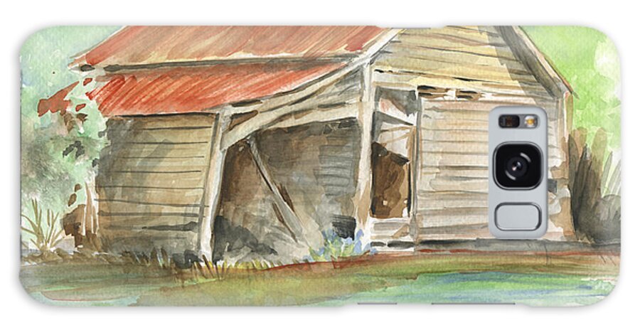 Barn Galaxy Case featuring the painting Rustic Southern Barn by Greg Joens