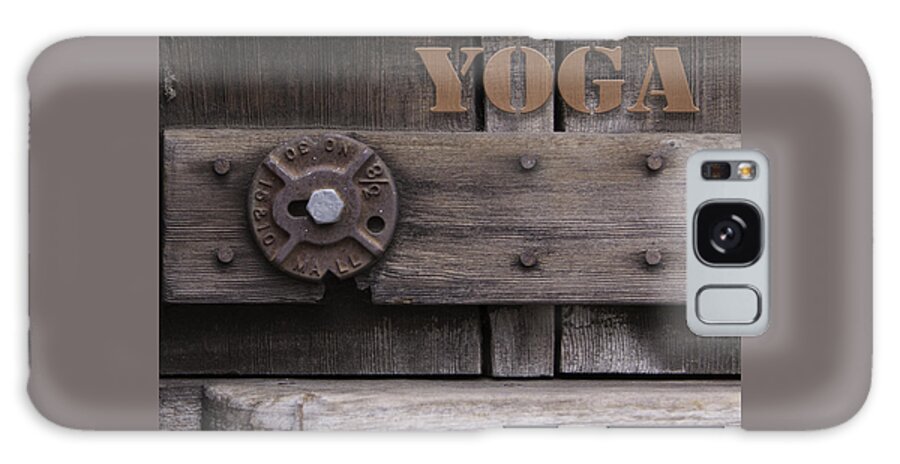 Rustic Yoga Galaxy Case featuring the photograph Rustic Yoga by Kandy Hurley