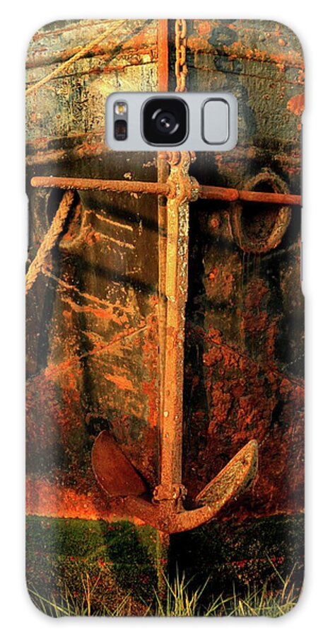 Rusting Anchor Boat Water Galaxy Case featuring the photograph Rusting Anchor by Ian Sanders