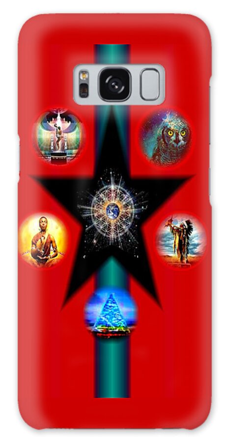 Sacred Traditions Tehzeenah Galaxy Case featuring the digital art Sacred Traditions by Debra MChelle