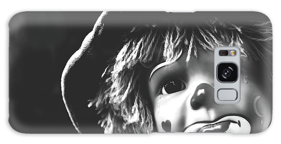 Clown Galaxy S8 Case featuring the photograph Sad Little Clown by Mountain Dreams