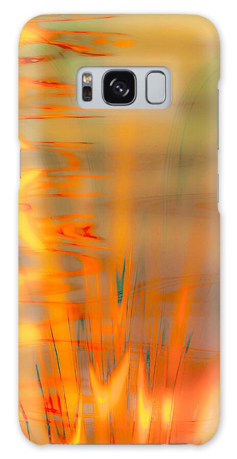 Abstraction Galaxy Case featuring the photograph Saffron by Abbie Loyd Kern