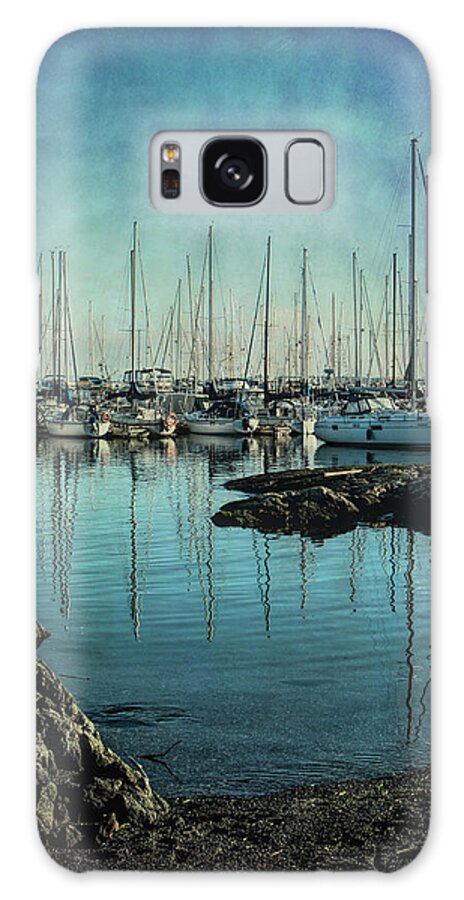 Marina Galaxy S8 Case featuring the photograph Marina - digitally textured by Marilyn Wilson