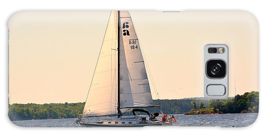 Sailboat Galaxy Case featuring the photograph Sailing On Lake Murray SC by Lisa Wooten
