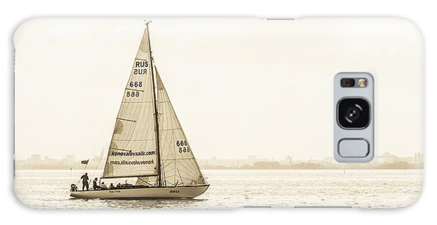 Clare Bambers Galaxy Case featuring the photograph Sailing on the River Neva by Clare Bambers