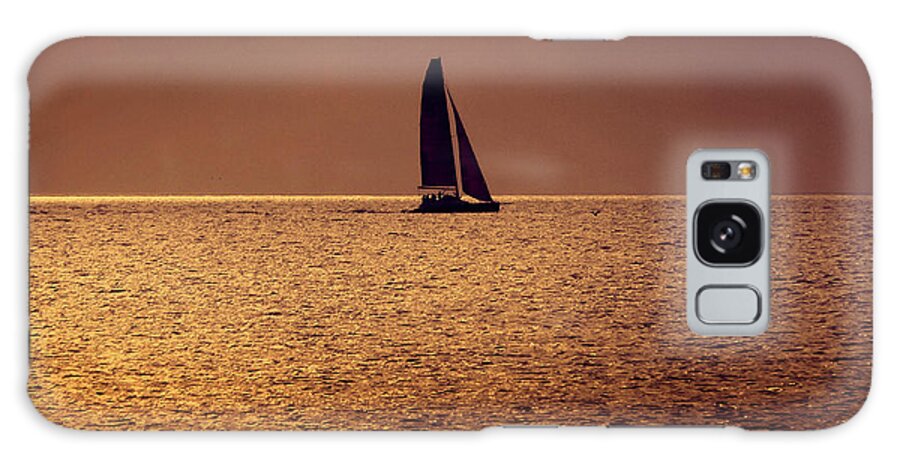 Boat Galaxy Case featuring the photograph Sailing by Steven Sparks