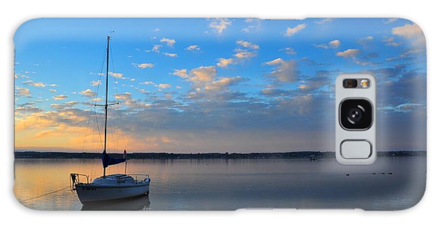 Boat Galaxy Case featuring the photograph Sailing by Terri Gostola