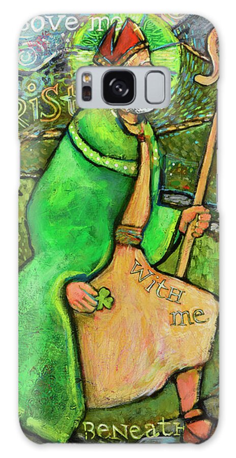 Jen Norton Galaxy Case featuring the painting Saint Patrick by Jen Norton