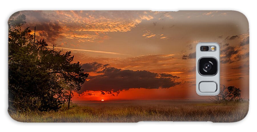 Landscape Galaxy S8 Case featuring the photograph Saint Simons Island Salt marsh twilight by Chris Bordeleau