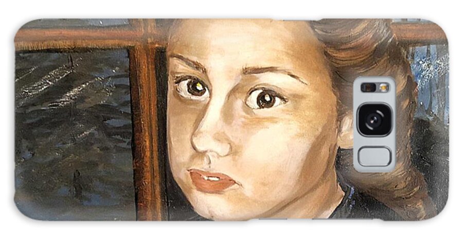Portrait Galaxy Case featuring the painting Sakora by Alexandria Weaselwise Busen