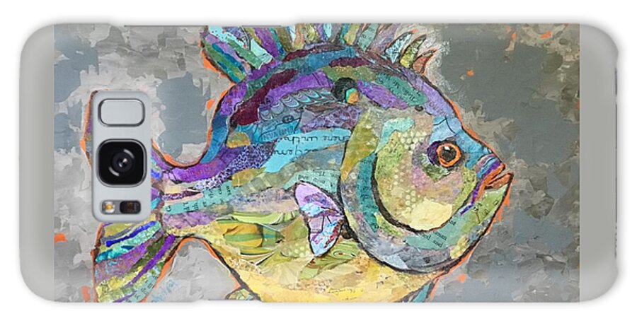 Fish Galaxy S8 Case featuring the painting Sally Sunfish by Phiddy Webb