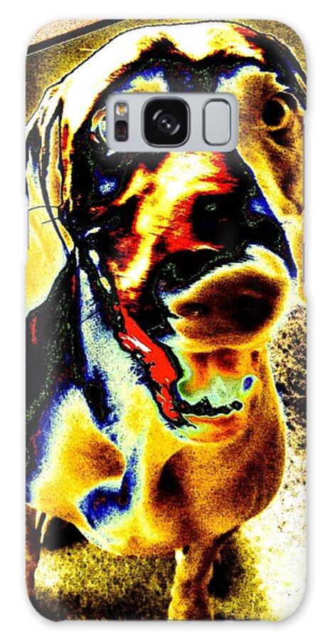 Dog Galaxy Case featuring the photograph Sampson Smiles by Leslie Revels