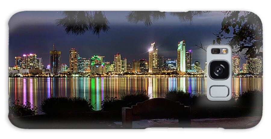San Diego Galaxy Case featuring the photograph San Diego Skyline by Eddie Yerkish
