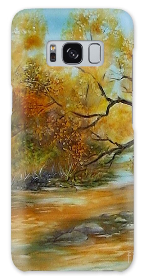 Scene Galaxy Case featuring the painting San Pedro River by Summer Celeste