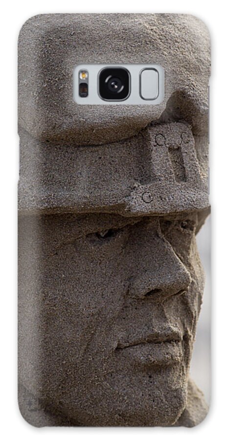 Soldier Galaxy Case featuring the photograph Sand Carved Soldier by Shawn Jeffries