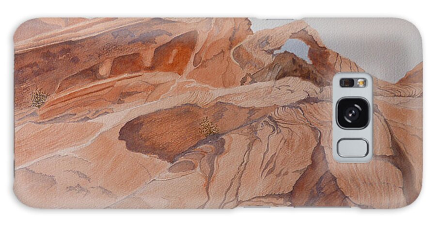 Eastern Nevada State Parks Galaxy Case featuring the painting Sandstone Rainbow by Joel Deutsch