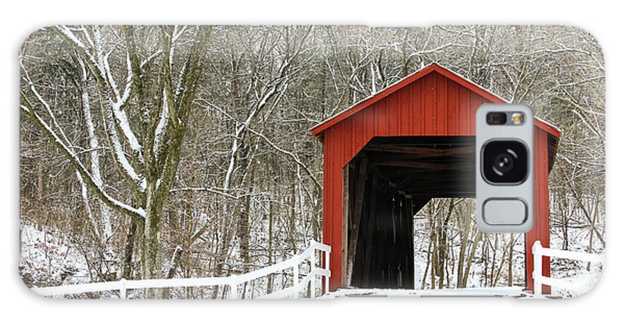 Landscape Galaxy Case featuring the photograph Sandy Creek Covered Bridge by Holly Ross