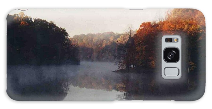 Fall Leaves Galaxy Case featuring the photograph Sandy Mist by Lin Grosvenor