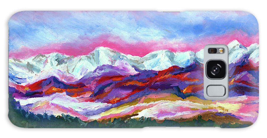 Sangre De Cristo Galaxy Case featuring the painting Sangre de Cristo Mountains by Stephen Anderson