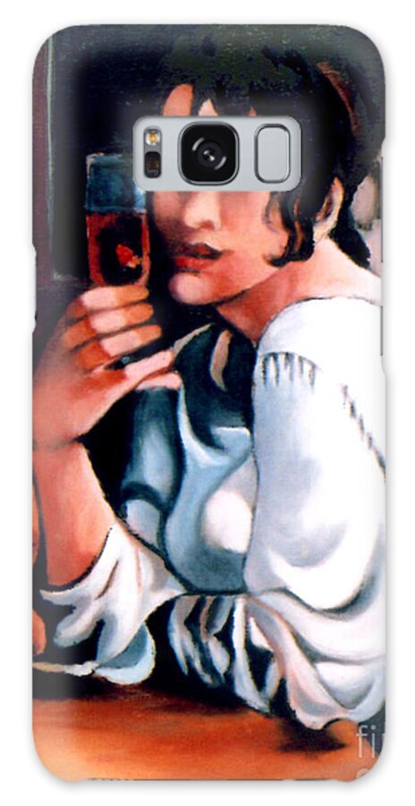 Woman Galaxy Case featuring the painting Sangria Lady by William Cain