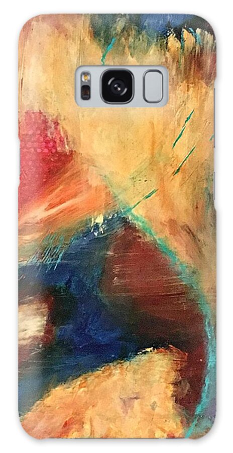 Abstract Art Galaxy Case featuring the painting Santa Fe Dream by Mary Mirabal