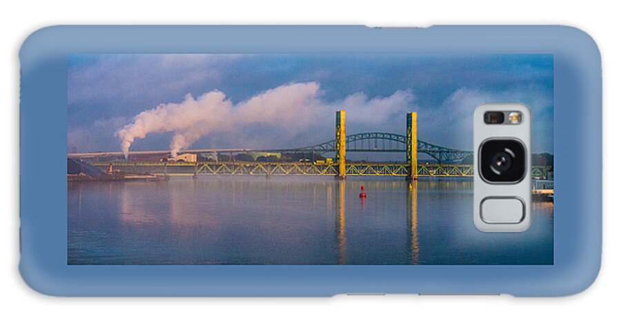 New England Galaxy Case featuring the photograph Sarah Long Bridge at Dawn by Thomas Lavoie