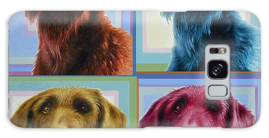 Dog Galaxy S8 Case featuring the painting Savannah the Labradoodle by Hans Droog