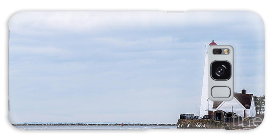 Borough Of Fenwick Galaxy Case featuring the photograph Saybrook Vista - Lighthouse on Long Island Sound by JG Coleman