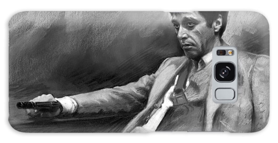Al Pacino Galaxy Case featuring the pastel Scarface 2 by Ylli Haruni