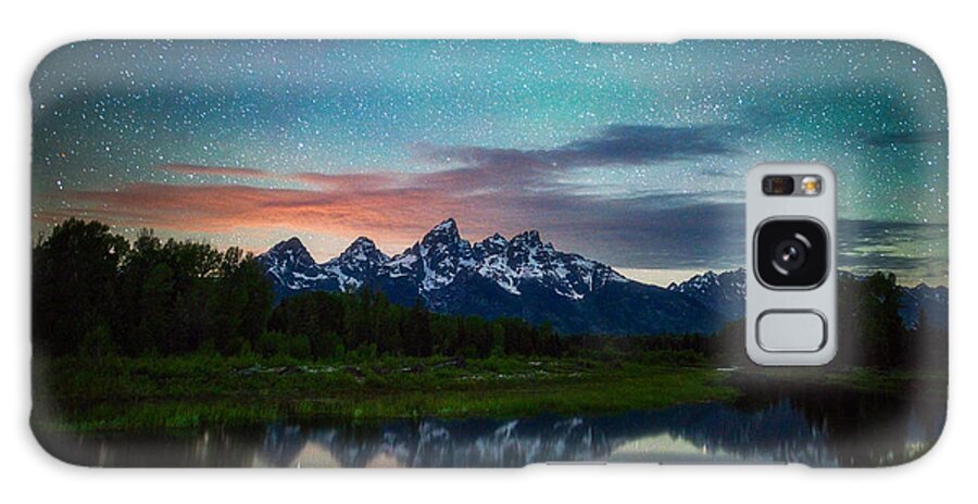 Night Photography Galaxy Case featuring the photograph Schwabacher Nights by Darren White
