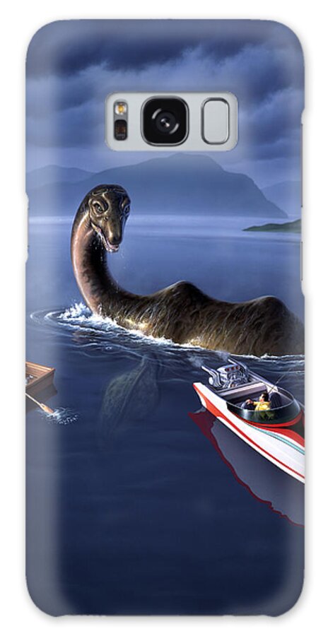 Loch Ness Monster Galaxy Case featuring the painting Scottish Cuisine by Jerry LoFaro