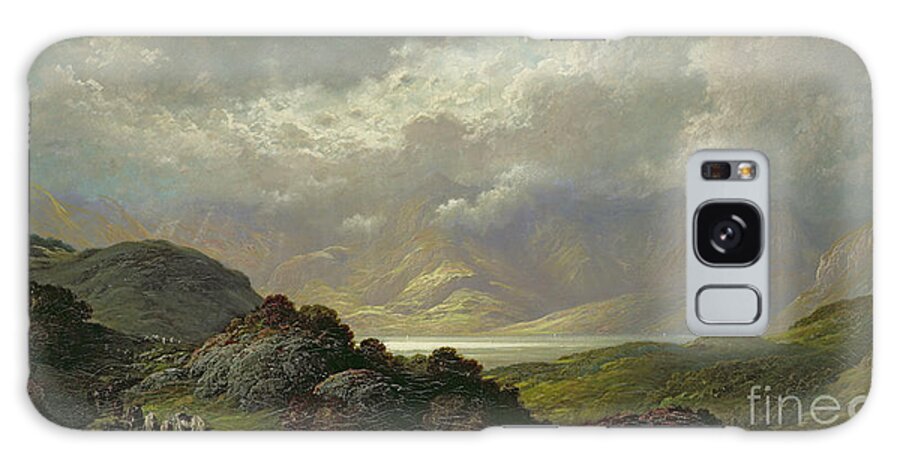 Scottish Galaxy Case featuring the painting Scottish Landscape by Gustave Dore