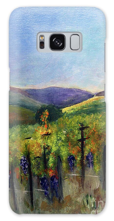 Art Galaxy Case featuring the painting Scotts Vineyard by Donna Walsh