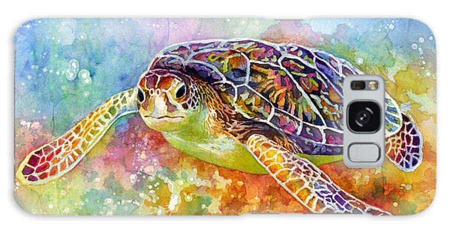 Turtle Galaxy Case featuring the painting Sea Turtle 3 by Hailey E Herrera