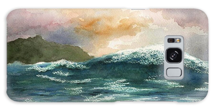 Sea Galaxy Case featuring the painting Sea View 264 by Lucie Dumas