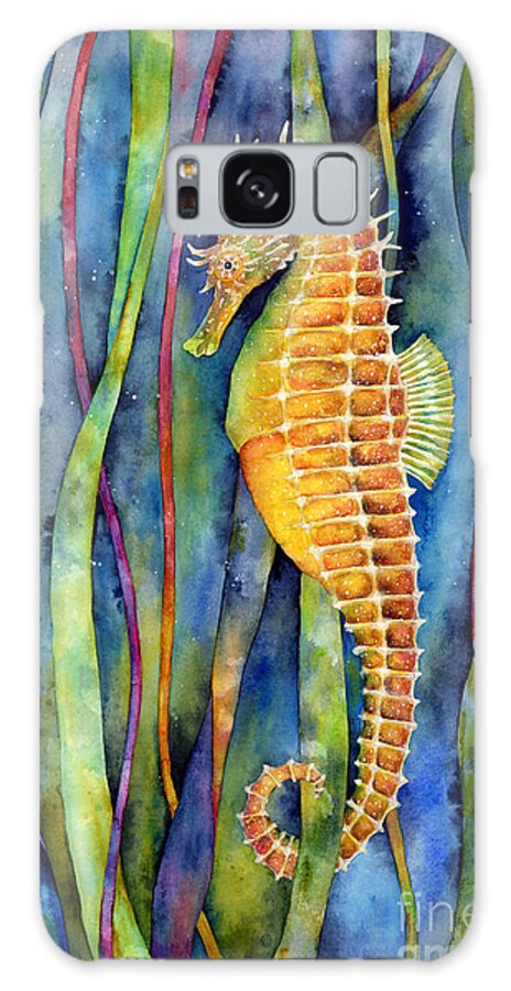 Seahorse Galaxy Case featuring the painting Seahorse by Hailey E Herrera