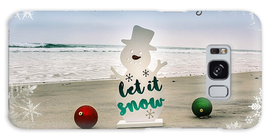 Beach Galaxy Case featuring the photograph Season's Greetings by Alison Frank
