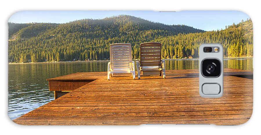 Donner Lake Galaxy Case featuring the photograph Seating for Two by Janet Kopper