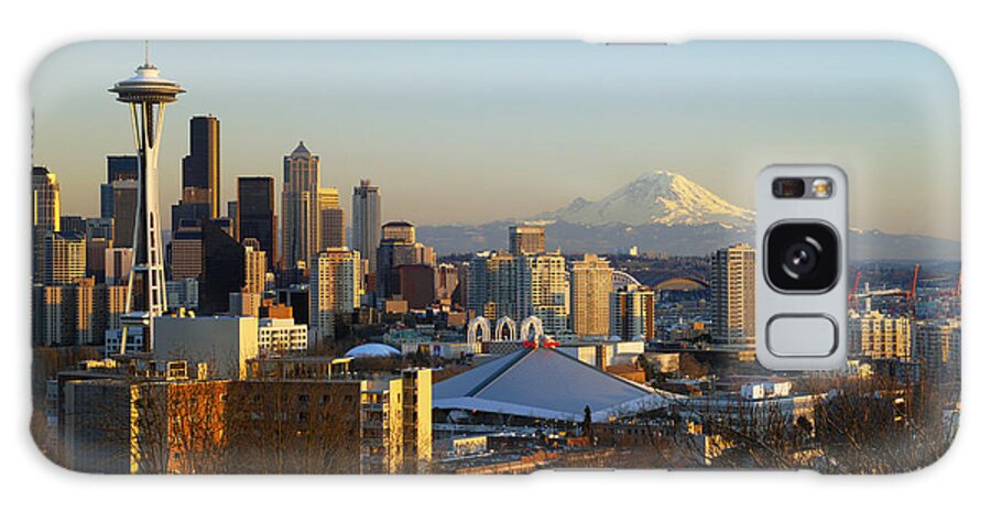 Afternoon Galaxy Case featuring the photograph Seattle Cityscape by Greg Vaughn - Printscapes